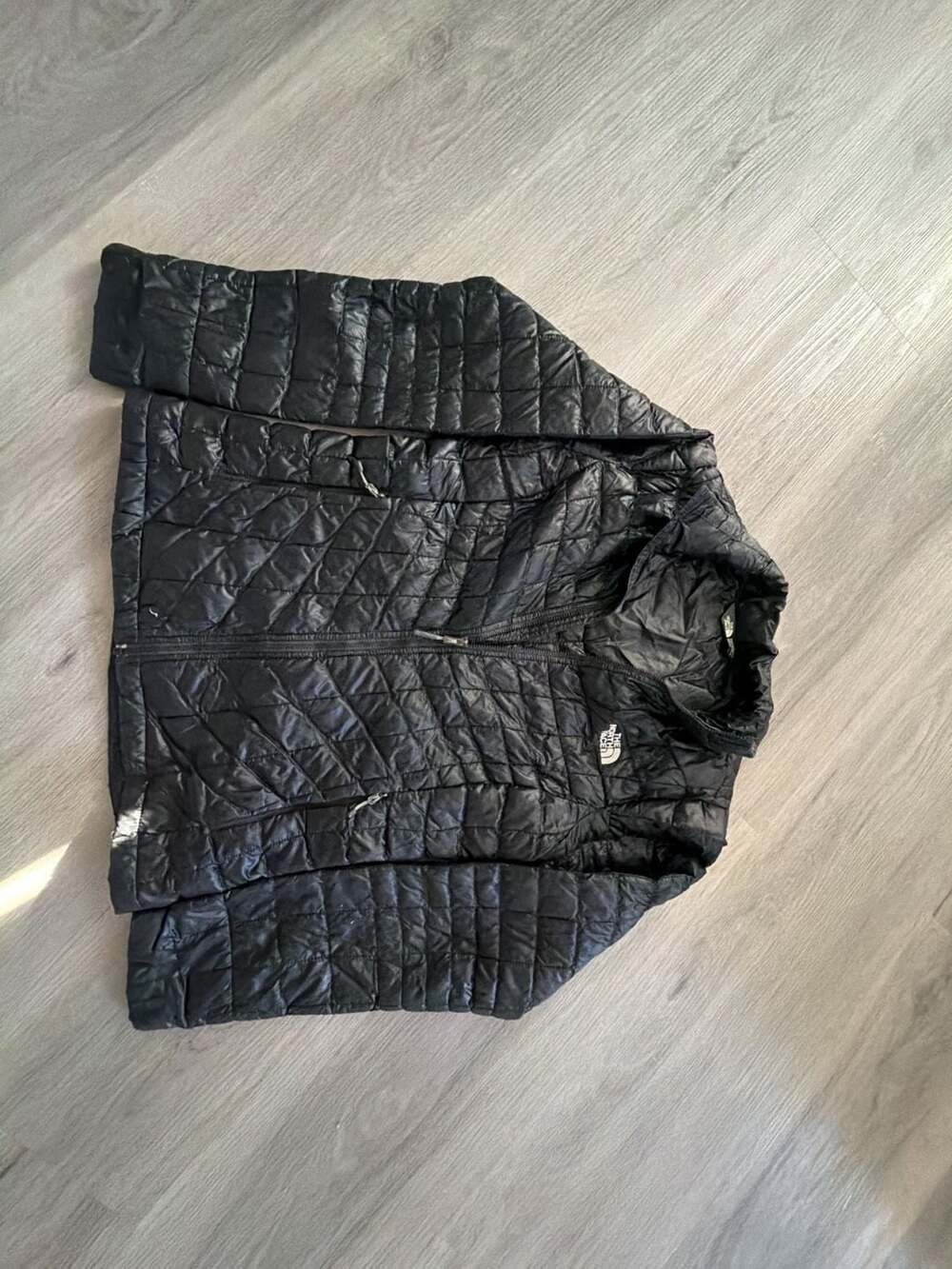 Women's THE NORTH FACE Black Thermoball Light Puffer Jacket Xs